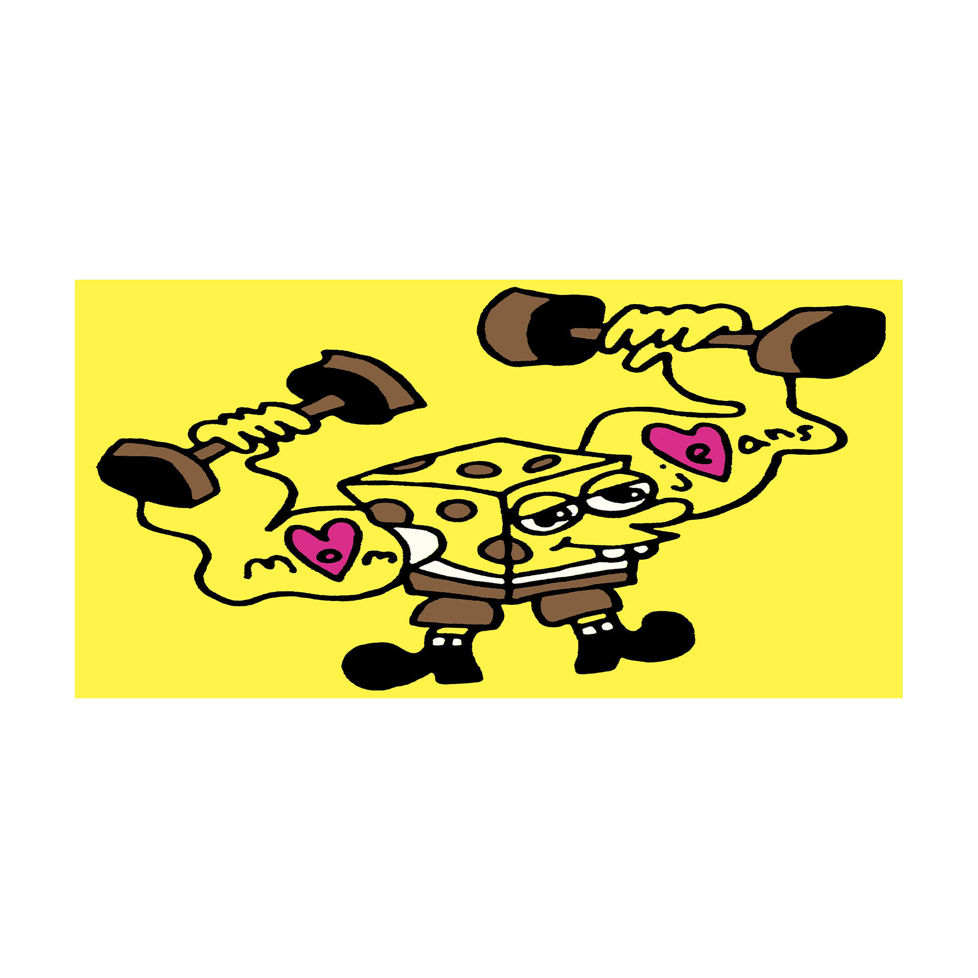 Musclebob Lovepants Bumper Sticker